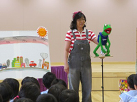 環境腹話術とおひさま発電所見学会 大宅保育園